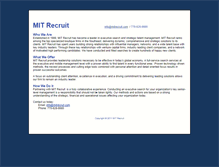 Tablet Screenshot of mitrecruit.com
